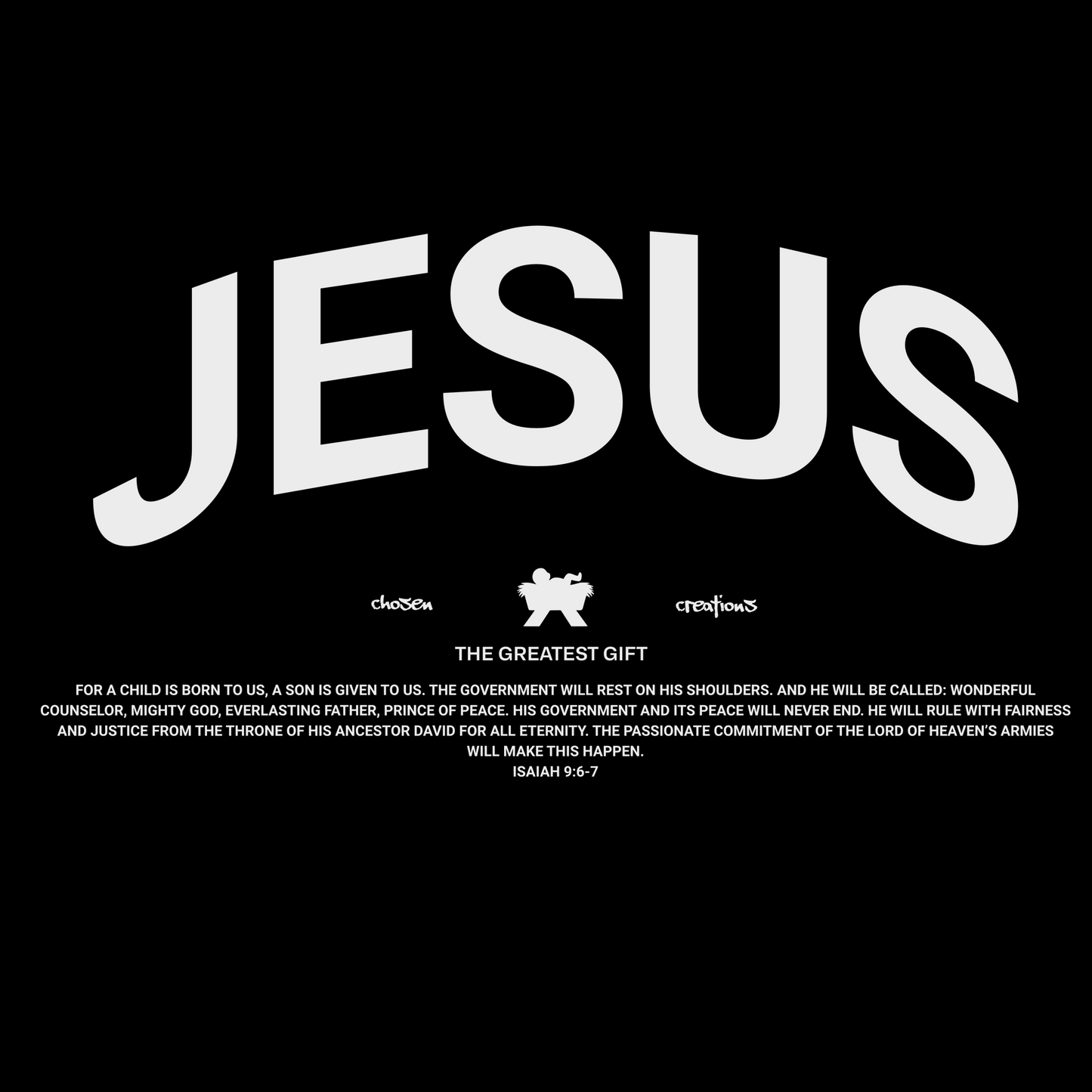 LIMITED EDITION Jesus The Greatest Gift Crewneck